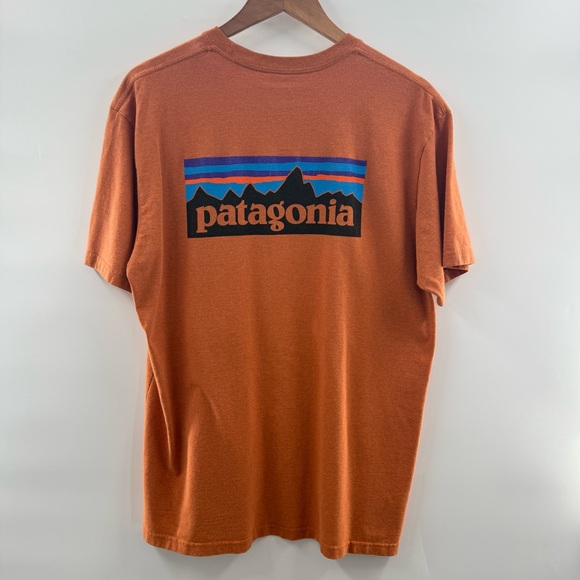 Patagonia Men’s Responsibili-tee Regular Fit Rust Crew Neck T-Shirt Size Large - Picture 1 of 9